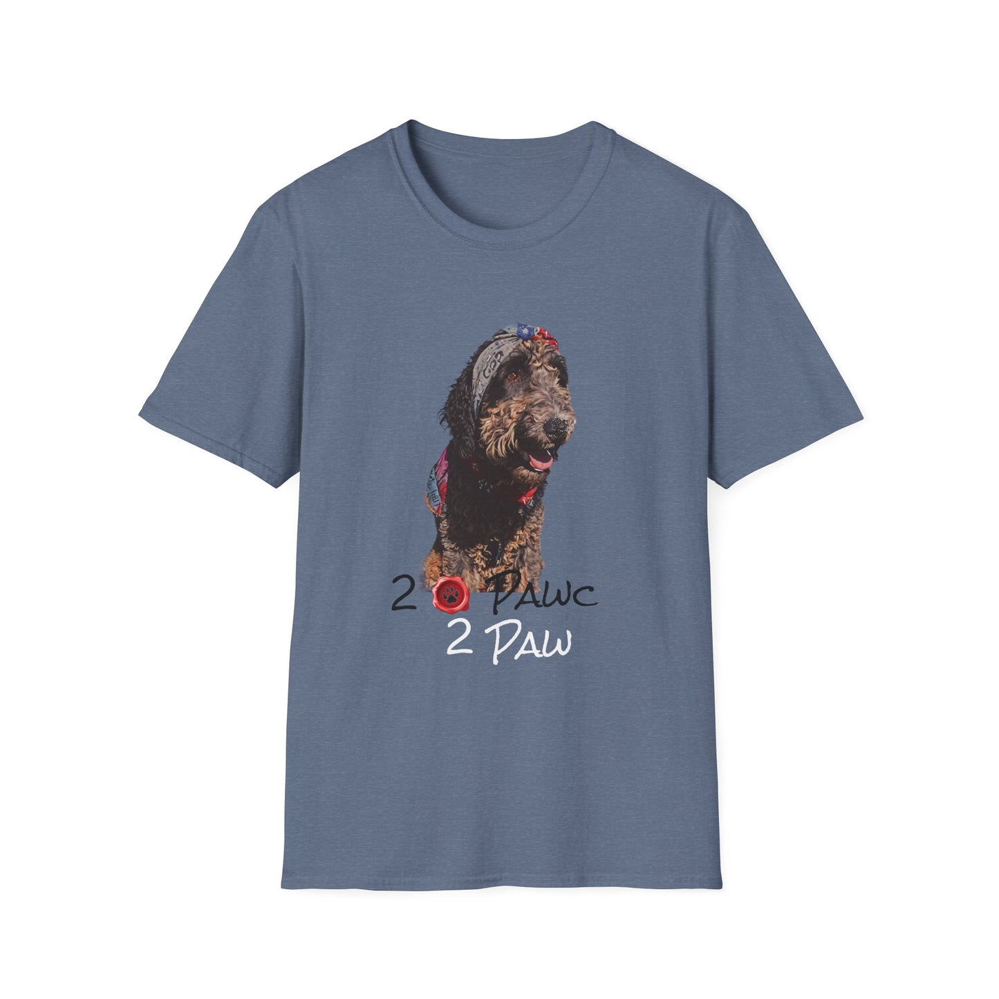 2- Paws Unisex Softstyle T-Shirt