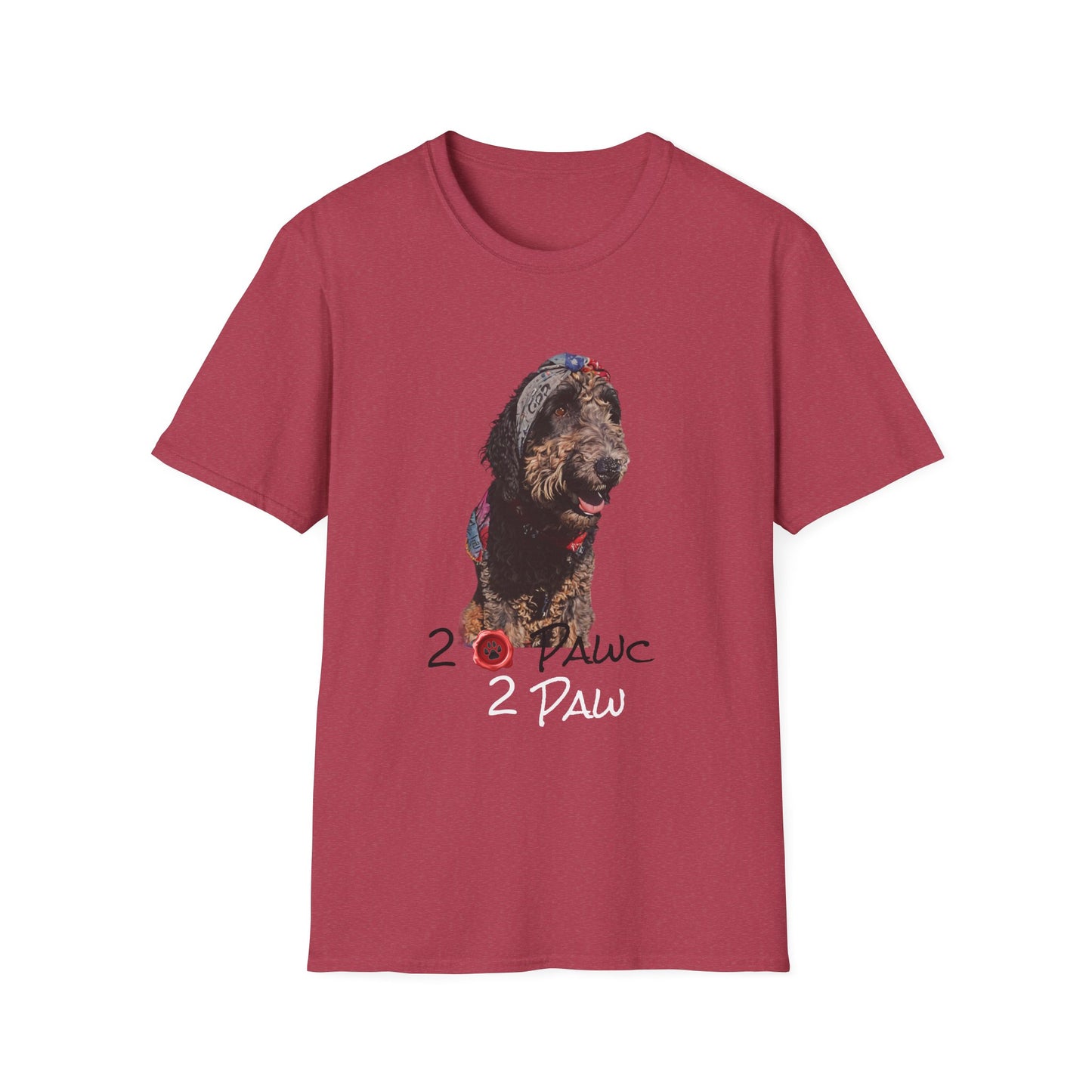 2- Paws Unisex Softstyle T-Shirt