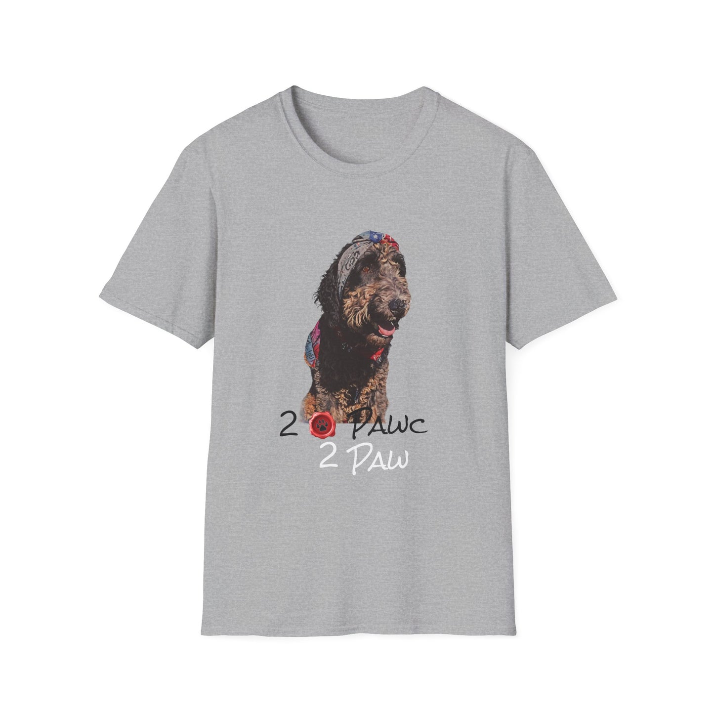 2- Paws Unisex Softstyle T-Shirt