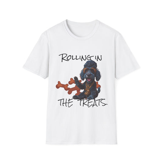 Bleu Doggy  T-Shirt -Rolling in the Treats-