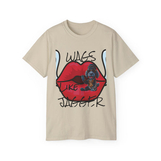 Bleu Dog  Wag like JaggerUnisex Tee