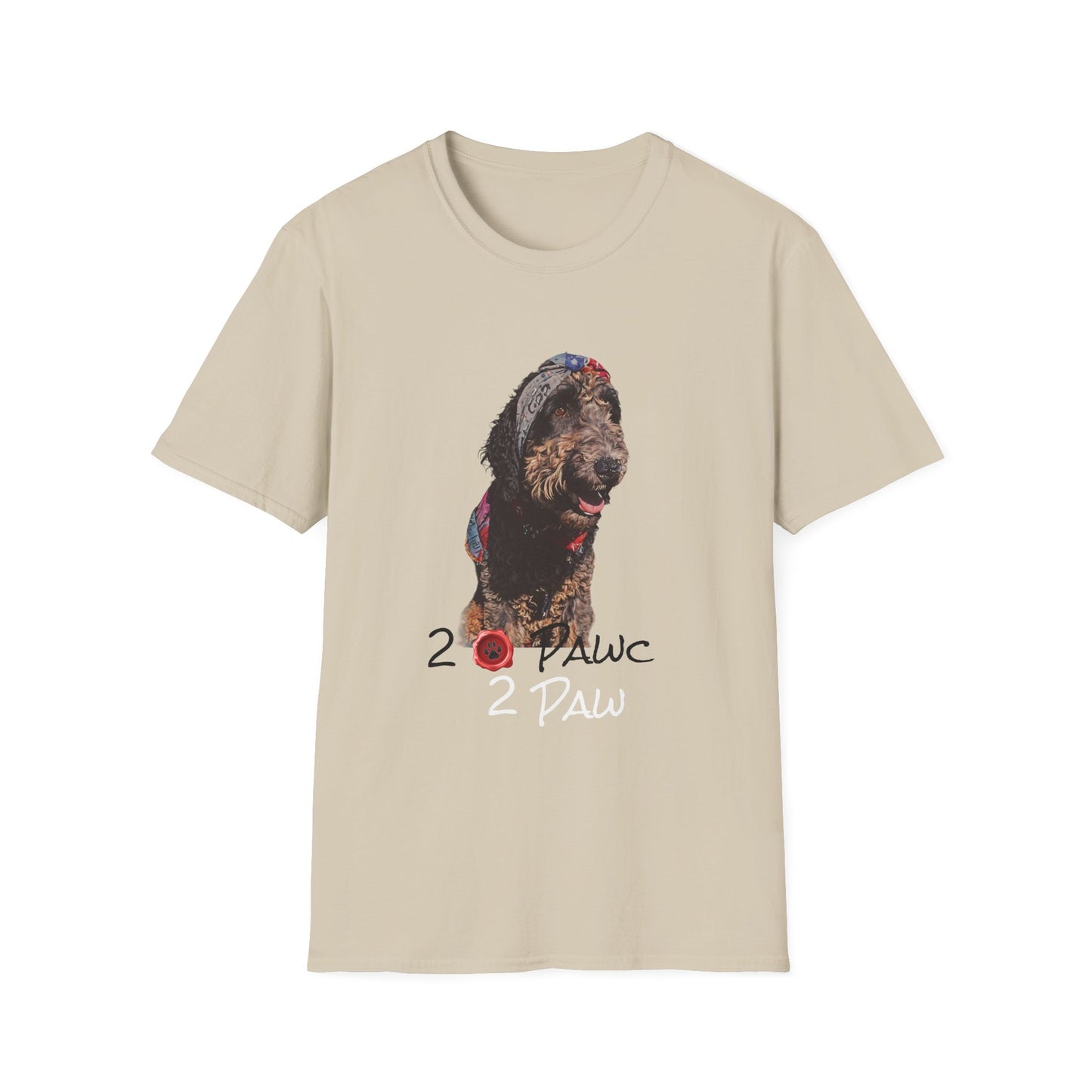 2- Paws Unisex Softstyle T-Shirt