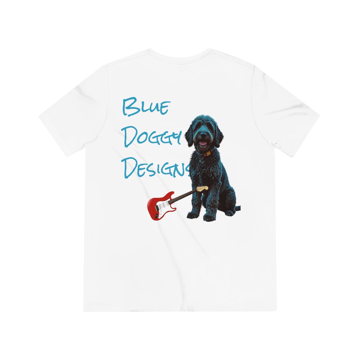 Unisex Triblend Tee Bleu Doggy Design Born to run