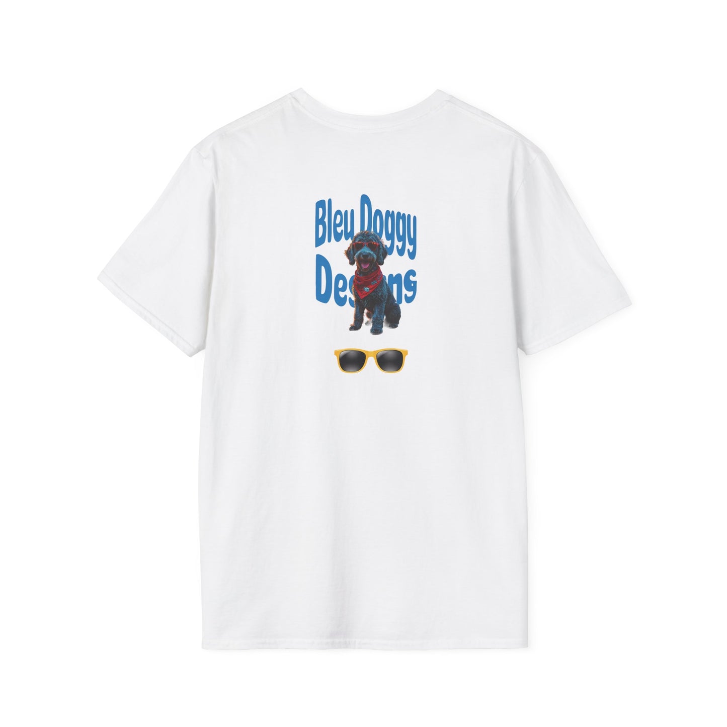 Unisex Softstyle T-Shirt Bleu Doggy