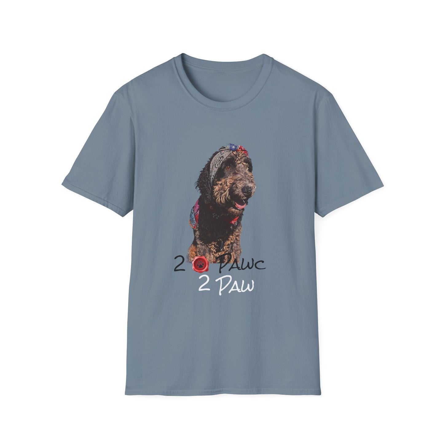 2- Paws Unisex Softstyle T-Shirt