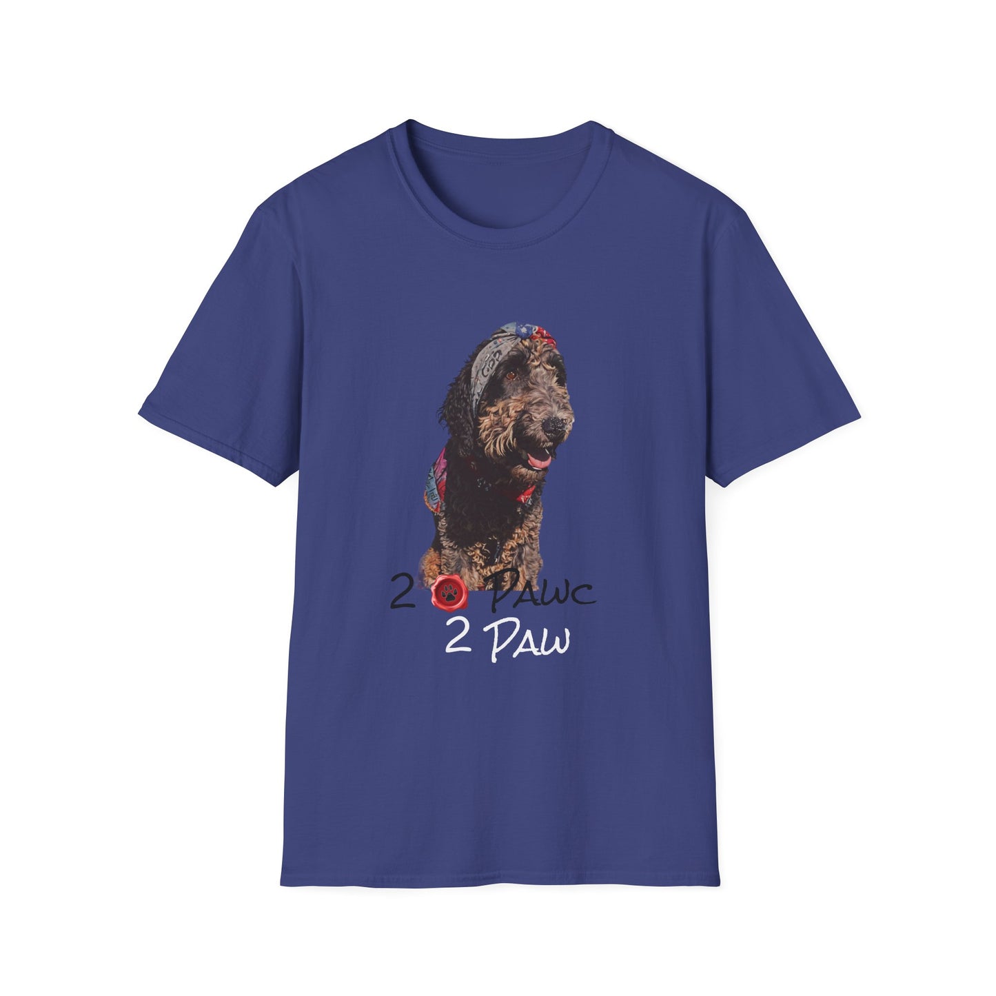 2- Paws Unisex Softstyle T-Shirt